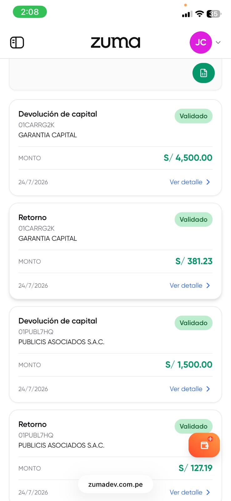 Retornos
