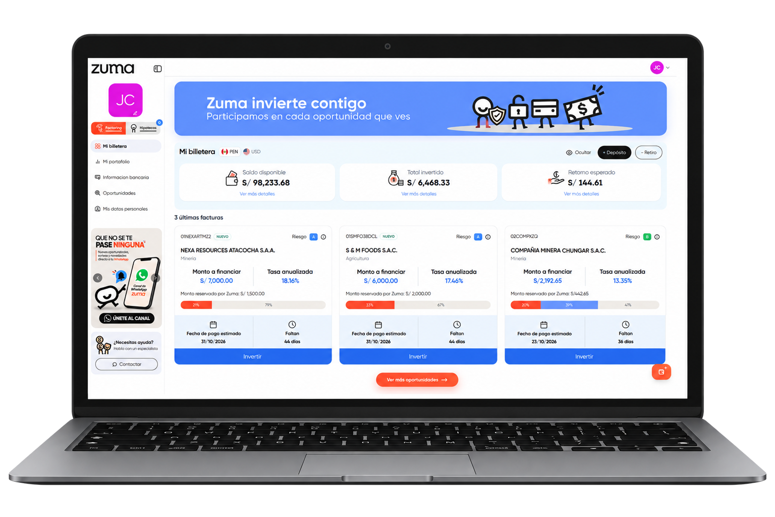 Plataforma digital Zuma